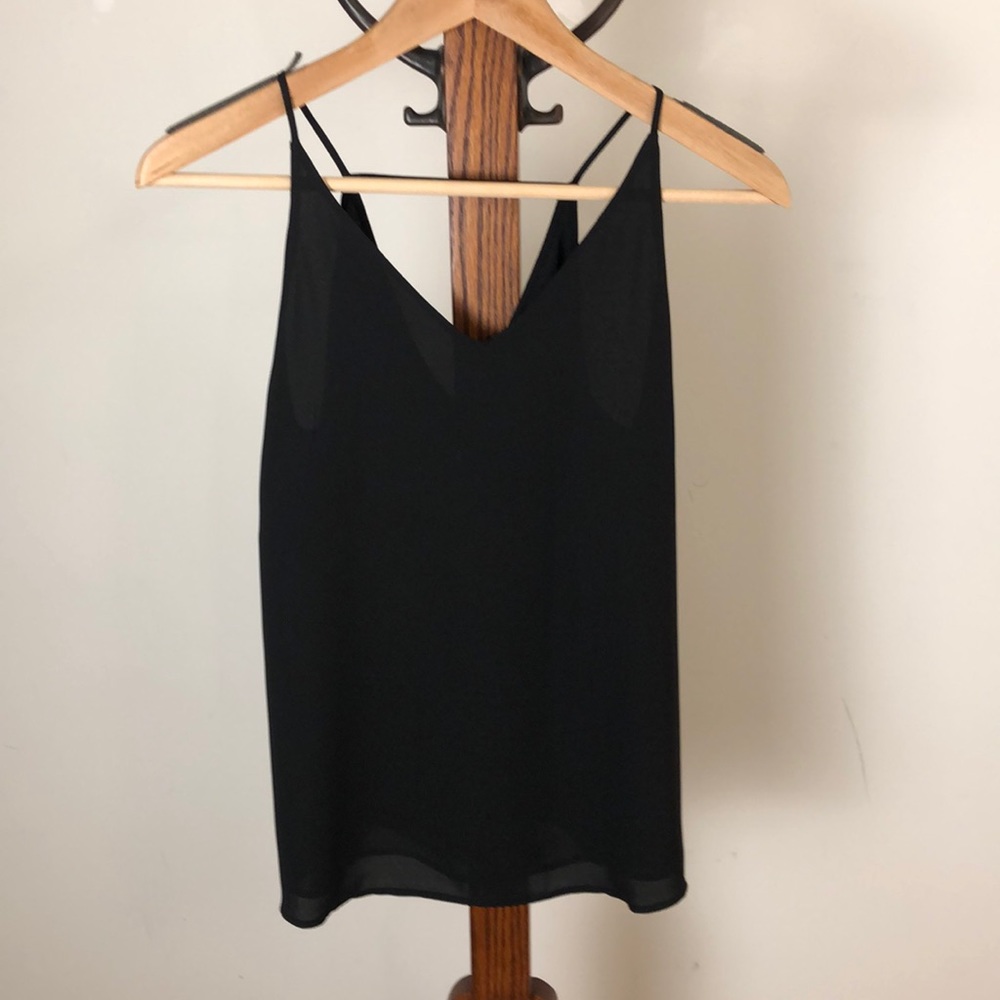 LOFT Black Tank Top Camisole Cami XXSP Petites